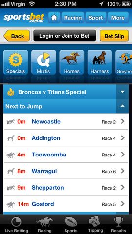 sportsbet results|today's race results.